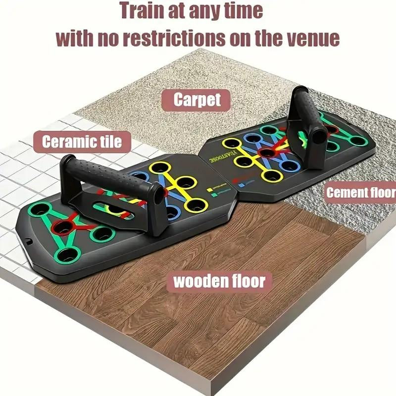 Ultimate Collapsible Pushup Plate - Home Fitness Essential & Perfect Gift for Men