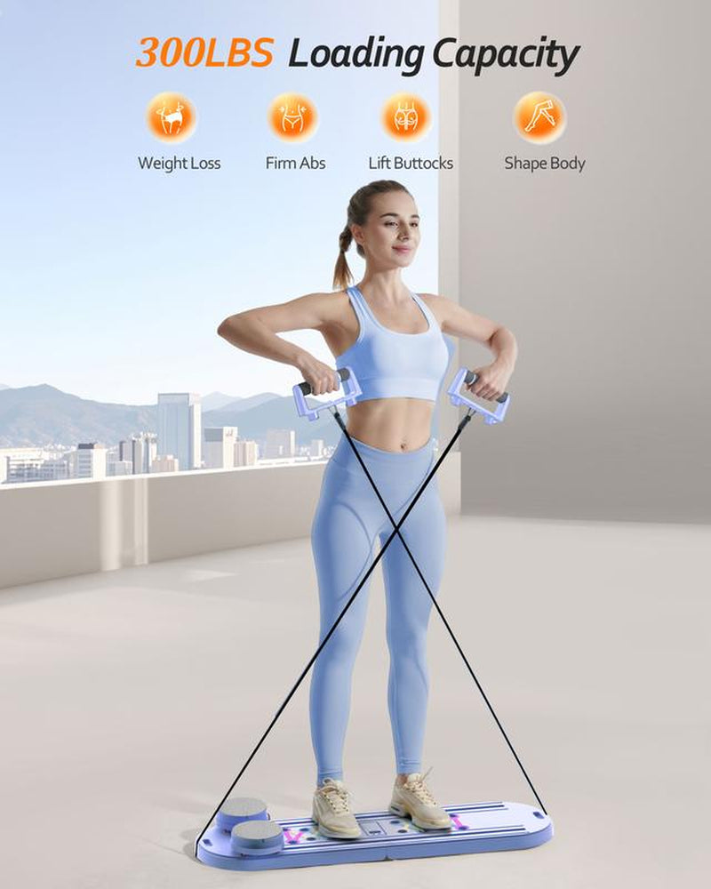 Transform Your Home Workouts with the 15-In-1 Pilates Board & Exerciser Kit - Ultimate Full-Body Fitness Solution!