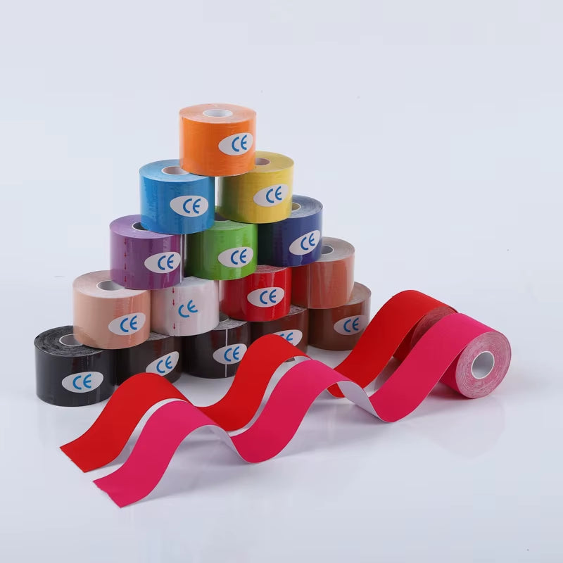 Sports Waterproof Kinesiology Tape Stickers Athletic Bandage Muscle Recovery Protector Strapping Pain Relief Tennis Gym
