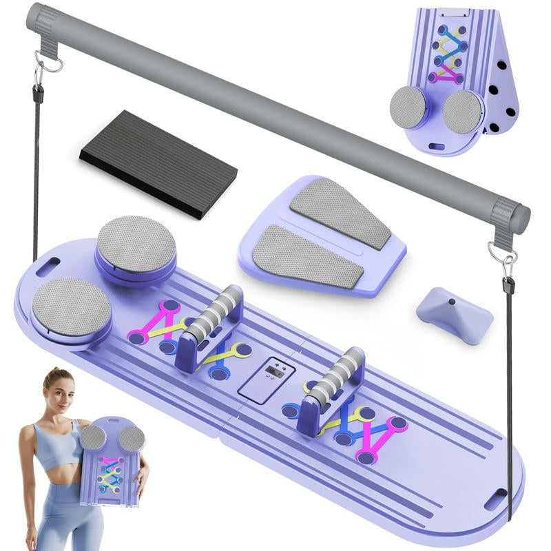 Transform Your Home Workouts with the 15-In-1 Pilates Board & Exerciser Kit - Ultimate Full-Body Fitness Solution!