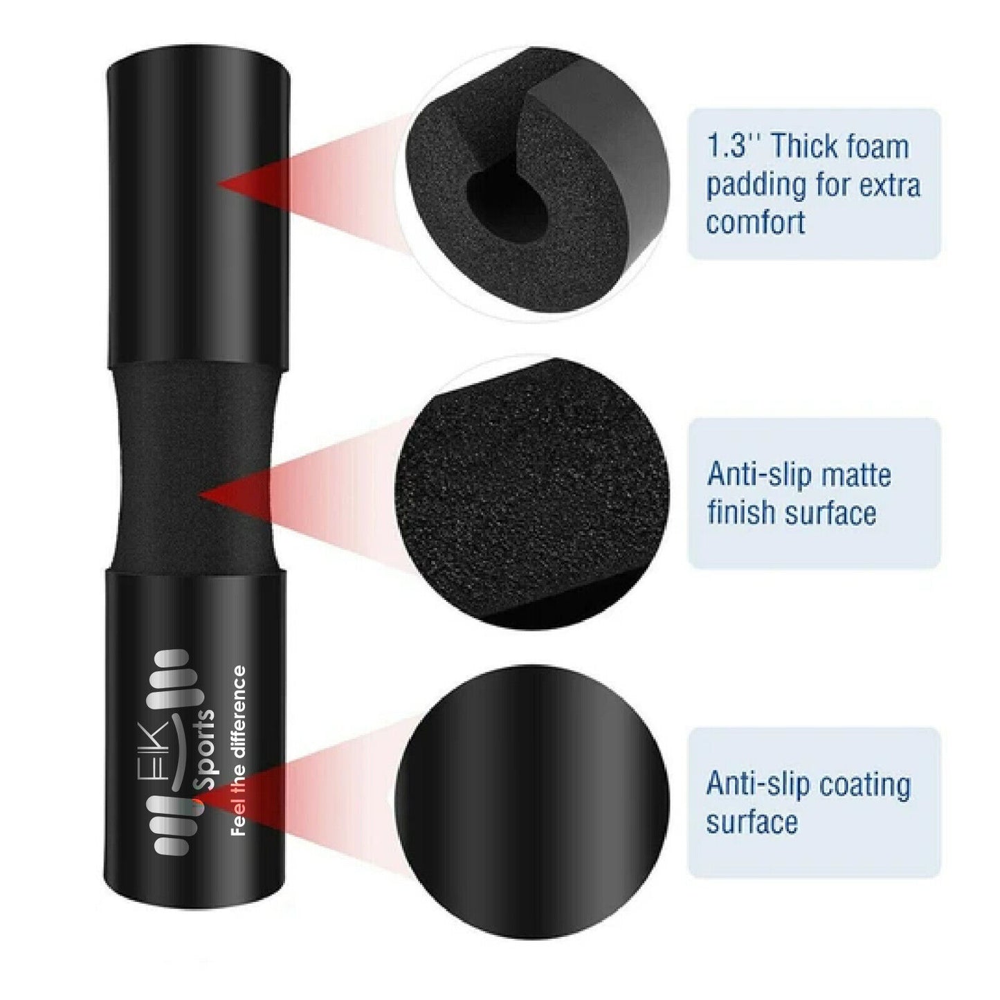 Ultimate Barbell Pad for Weight Lifting - Squat Bar Foam Padding for Neck & Shoulder Protection