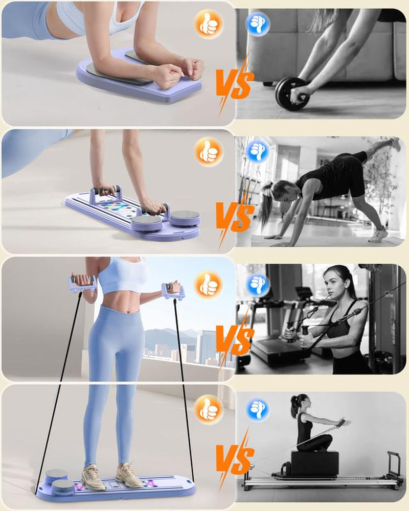 Transform Your Home Workouts with the 15-In-1 Pilates Board & Exerciser Kit - Ultimate Full-Body Fitness Solution!