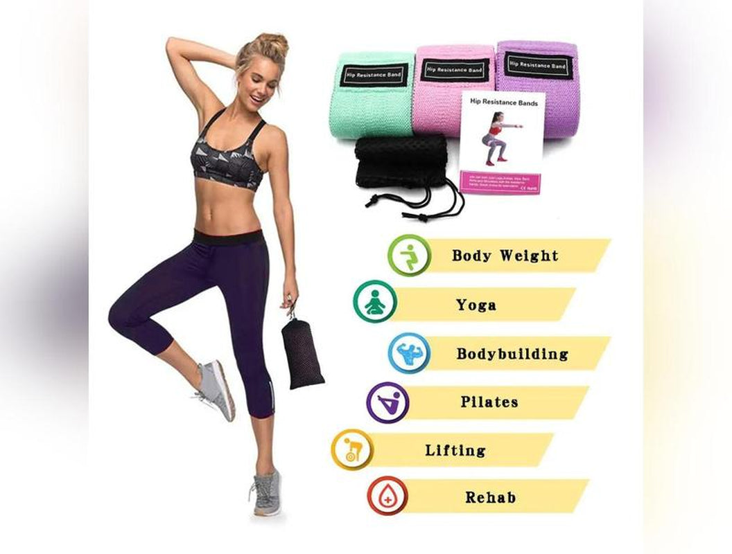 Ultimate Resistance Bands Set - Trio for Total Body Workouts