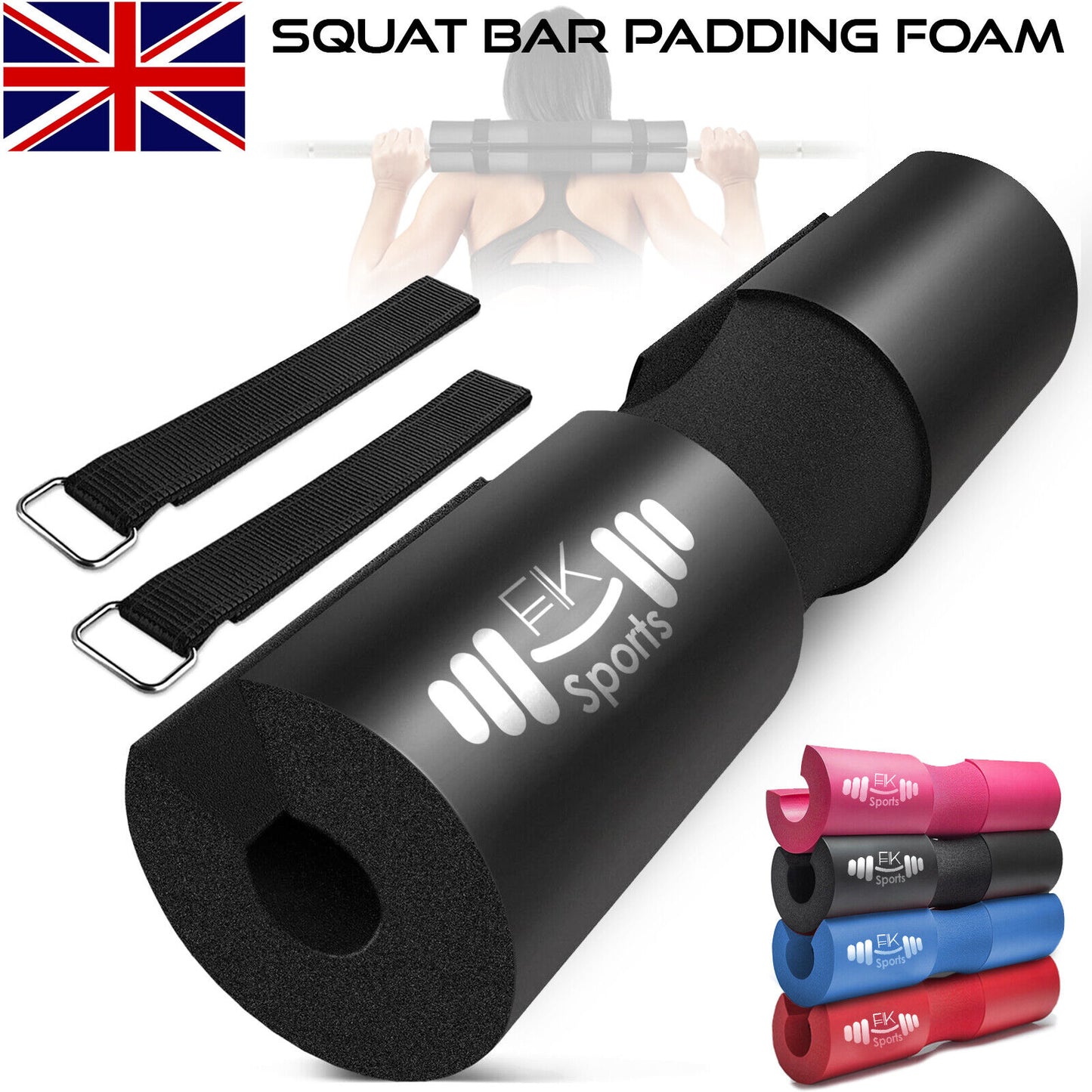 Ultimate Barbell Pad for Weight Lifting - Squat Bar Foam Padding for Neck & Shoulder Protection