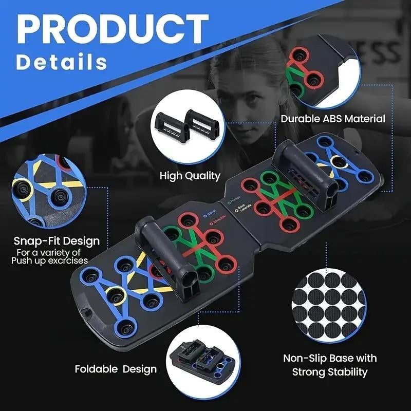 Ultimate Collapsible Pushup Plate - Home Fitness Essential & Perfect Gift for Men