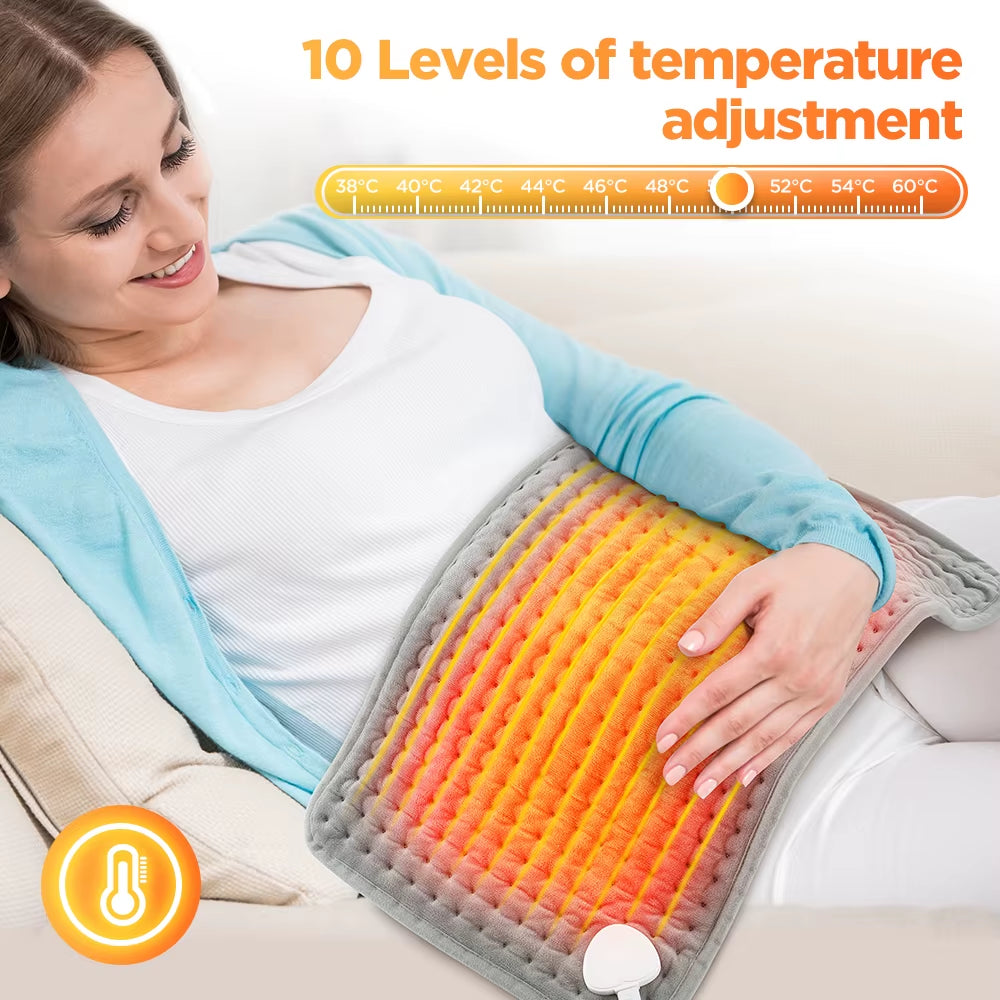 30X60Cm Electric Blanket 9 Levels Hot Compress Pad for Legs Back Hands Warmer Adjustment Temperature Fast Heating Thermal Mat