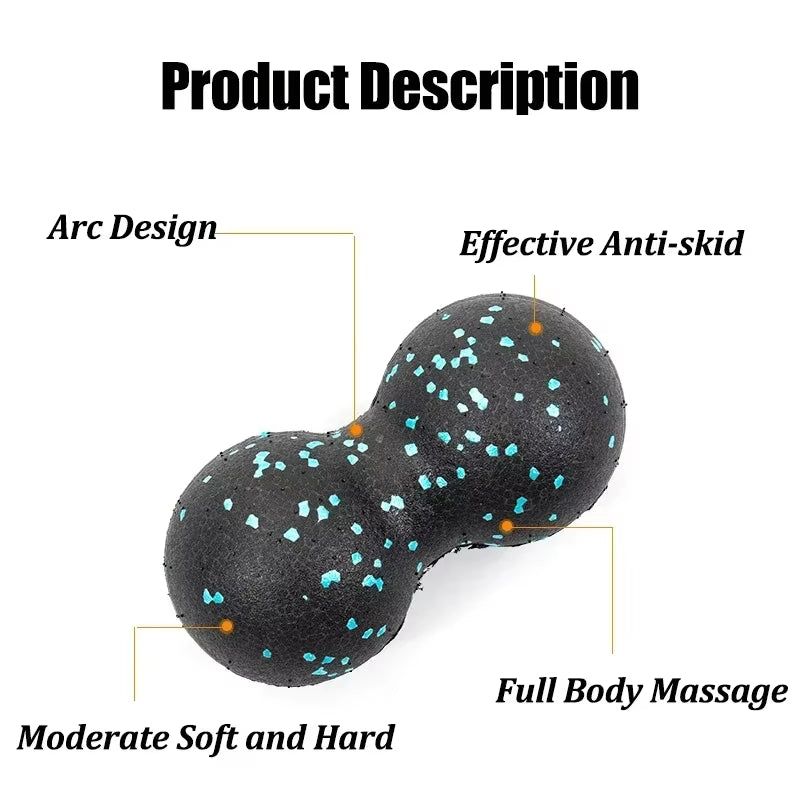 EPP 8Cm Peanut Balls Body Massage Fascia Ball High Density Muscle Relaxation Lacrosse Fitness Yoga Myofascia Ball Relieve Pain