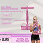 Ultimate 6-Strand Heavy Duty Abdominal Crunch Machine – Enhance Leg & Core Workouts with Sit-Up Assist, Portable Home Gym Equipment, Non-Slip Foot Pedal & Resistance Bands