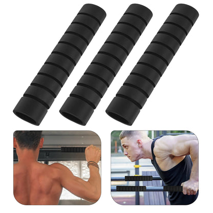3-Pack Anti-Slip Grip Sponge Sleeves for Pull-Up Bars - Removable, Washable Hand Protectors for Enhanced Comfort and Performance