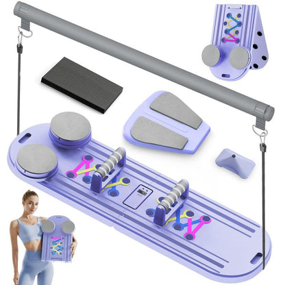 Transform Your Home Workouts with the 15-In-1 Pilates Board & Exerciser Kit - Ultimate Full-Body Fitness Solution!