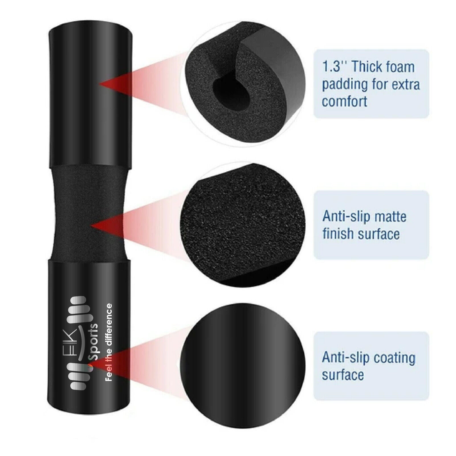 Ultimate Barbell Pad for Weight Lifting - Squat Bar Foam Padding for Neck & Shoulder Protection