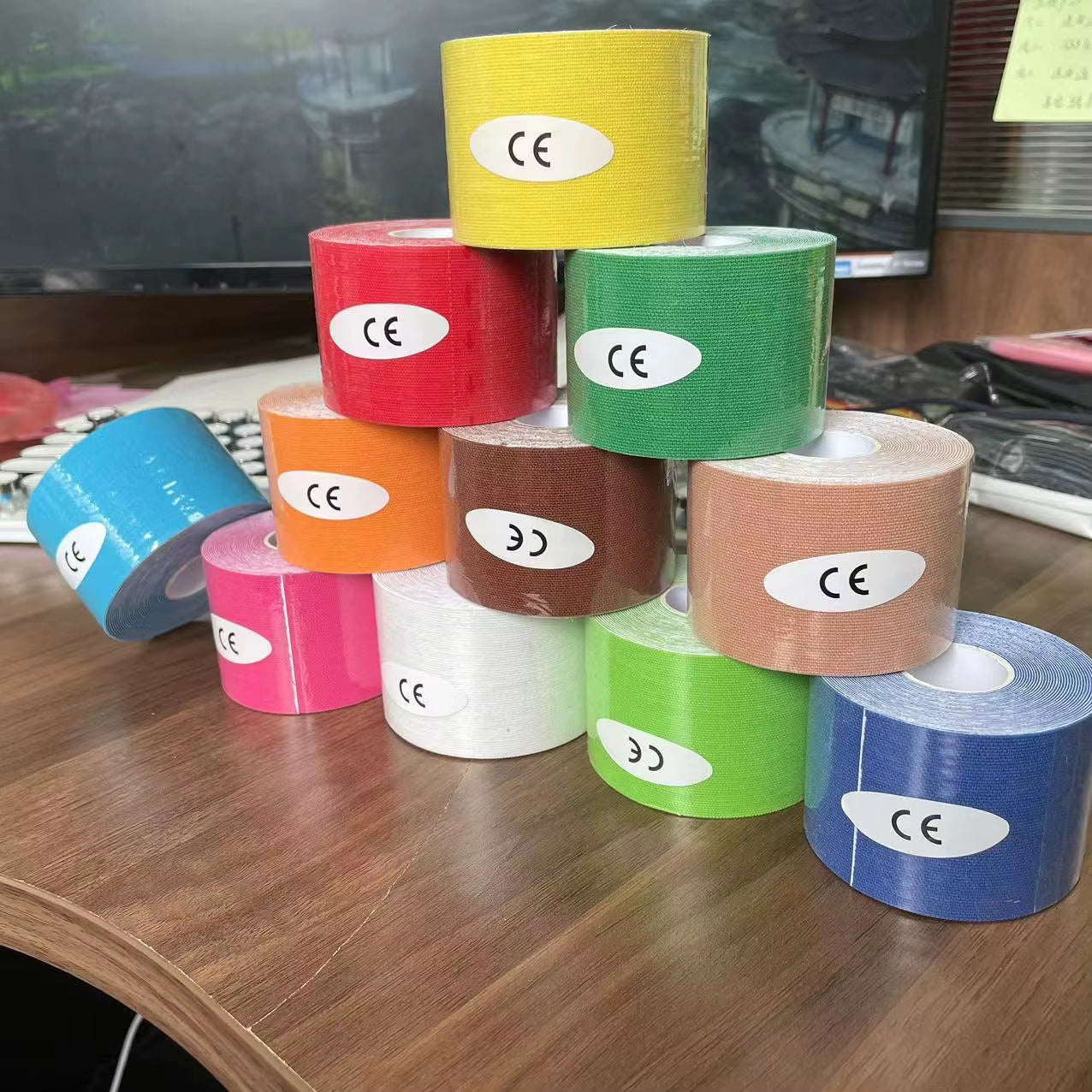 Sports Waterproof Kinesiology Tape Stickers Athletic Bandage Muscle Recovery Protector Strapping Pain Relief Tennis Gym