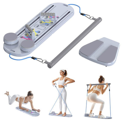 Transform Your Home Workouts with the 15-In-1 Pilates Board & Exerciser Kit - Ultimate Full-Body Fitness Solution!