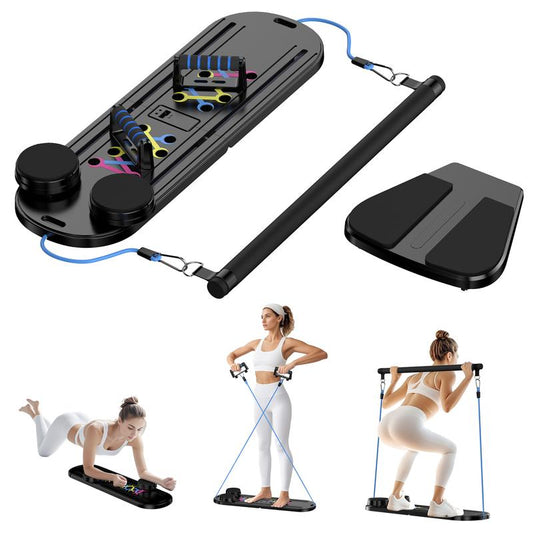 Transform Your Home Workouts with the 15-In-1 Pilates Board & Exerciser Kit - Ultimate Full-Body Fitness Solution!