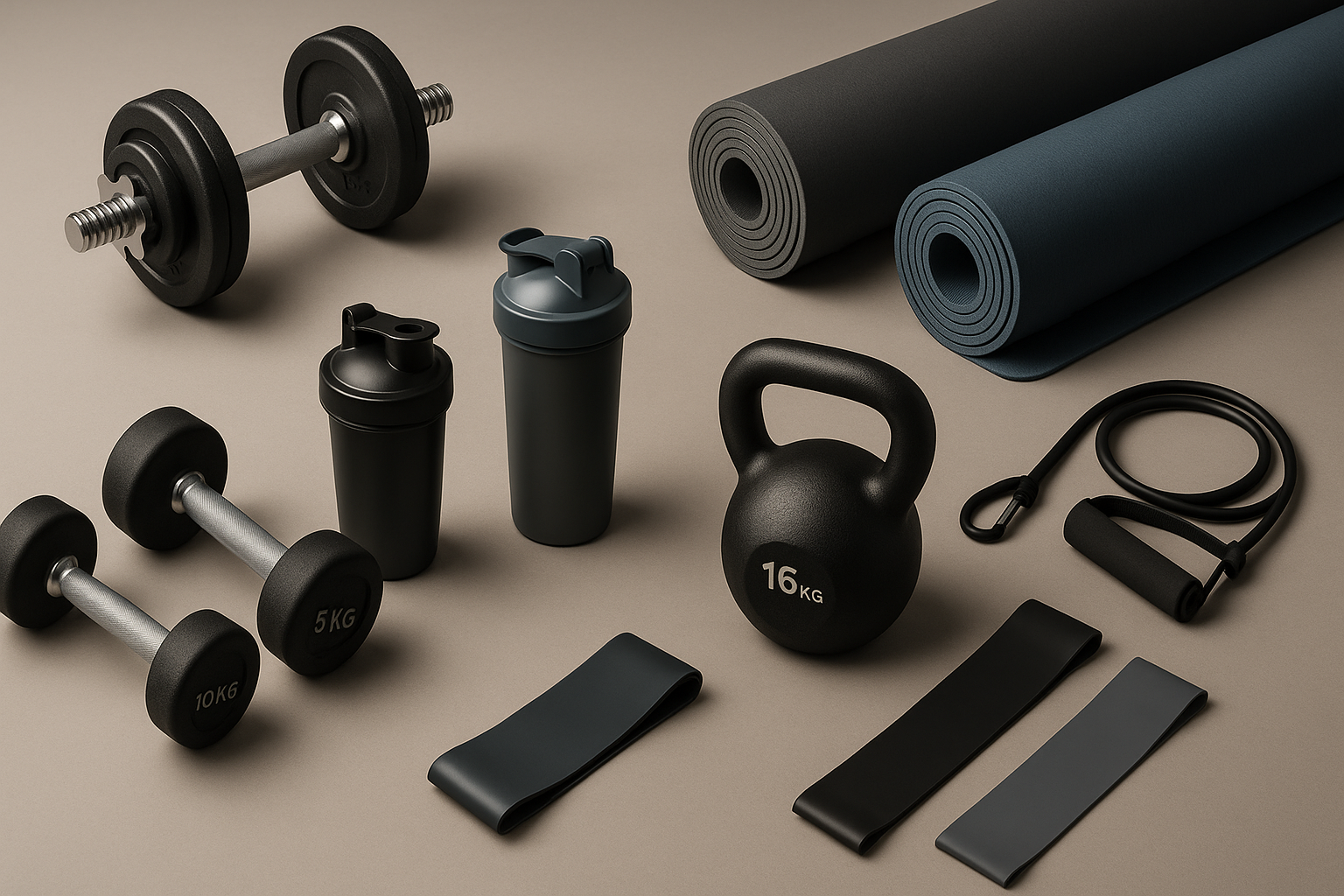 fitness products for website background 